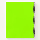 Modern minimalistisch groen Notitieboek (Achterkant)
