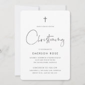 Modern minimalistisch handgeschreven script Christ Kaart (Voorkant)