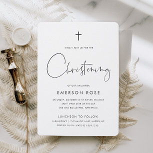 Modern minimalistisch handgeschreven script Christ Kaart
