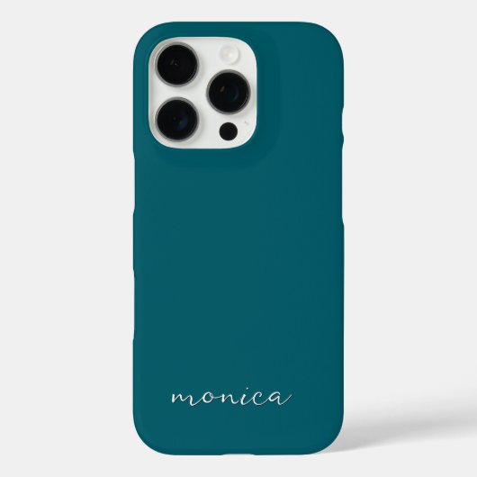 Modern minimalistisch handgeschreven script Dark B Case-Mate iPhone Case (Achterkant)