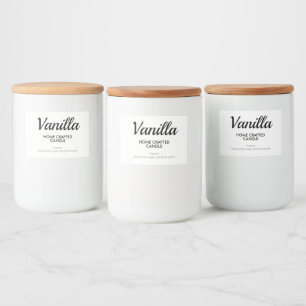 Modern minimalistisch Homemade Kandle Label Voedselcontainer Etiket