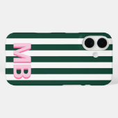 Modern Minimalistisch Initiaal Monogram Case-Mate iPhone Case (Achterkant (horizontaal))