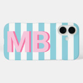 Modern Minimalistisch Initiaal Monogram Case-Mate iPhone Case (Achterkant (horizontaal))