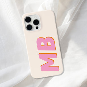 Modern Minimalistisch Initiaal Monogram iPhone 15 Pro Max Hoesje