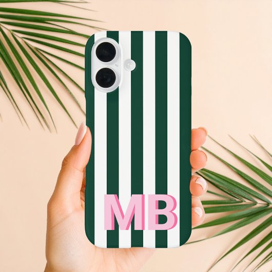 Modern Minimalistisch Initiaal Monogram Case-Mate iPhone Case