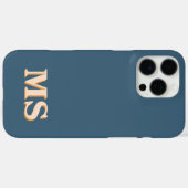 Modern Minimalistisch Initiaal Monogram Case-Mate iPhone Case (Achterkant (horizontaal))