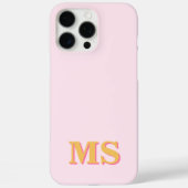 Modern Minimalistisch Initiaal Monogram Case-Mate iPhone Case (Achterkant)