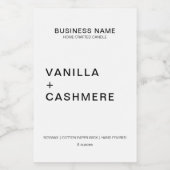 Modern minimalistisch kaarsenetiket voedselcontainer etiket (Enkel label)