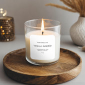 Modern minimalistisch kaartenlabel vierkante sticker