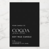 Modern minimalistisch kaartenlabel voedselcontainer etiket (Enkel label)