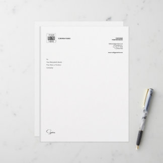 Modern Minimalistisch Kantoorbriefhoofd Briefhoofd