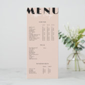 Modern Minimalistisch Koffiezaak Menu (Staand voorkant)