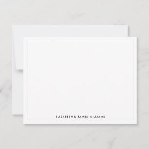 Modern Minimalistisch Koppel Notitiekaartje