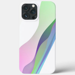 Modern minimalistisch kunstgolfpatroon iPhone 13 pro max hoesje