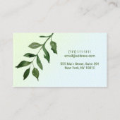 Modern minimalistisch leder uit ombre Professional Visitekaartje (Achterkant)