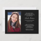 Modern minimalistisch legant inktscript 2 Foto Afs Aankondiging (Achterkant)