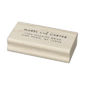 Modern minimalistisch legant Simple Wedding Couple Rubberstempel (Stempel)