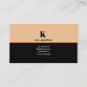 Modern minimalistisch legant Visitekaartje (Achterkant)