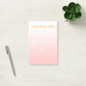 Modern minimalistisch lichtroze bundel post-it® notes (Kantoor)