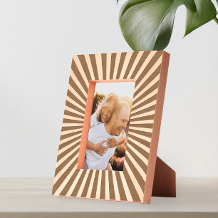 Modern minimalistisch lijnpatroon gegraveerde lijstjes