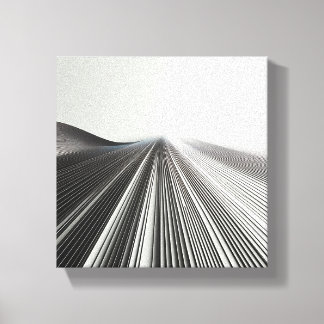 Modern Minimalistisch Lineair Perspectief - Abstra Canvas Afdruk