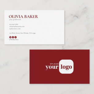 Modern Minimalistisch Logo & Sociale Media Iconen Visitekaartje