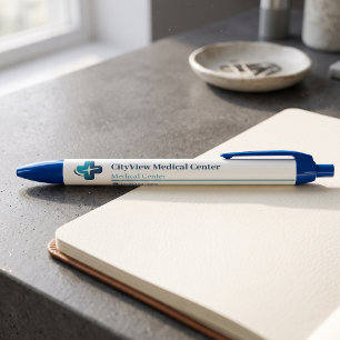 Modern Minimalistisch Logo voor Medische Praktijk Zwarte Inkt Pen