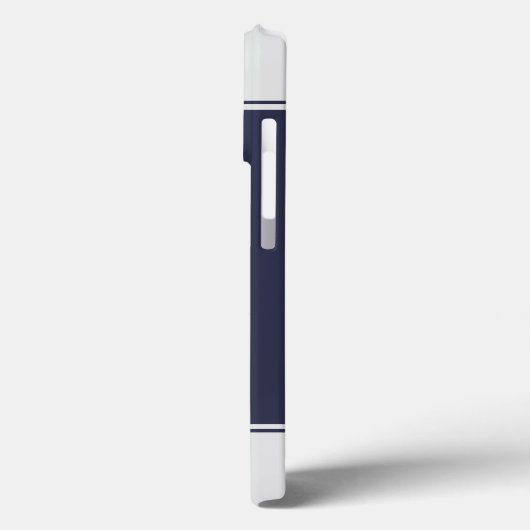 Modern minimalistisch marinemonogram Case-Mate iPhone case (Achterkant / Links)