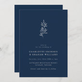 Modern minimalistisch marineverbod kaart (Voorkant / Achterkant)