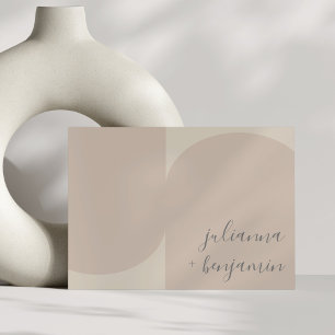 Modern minimalistisch meetkundig blindenweddenscha kaart