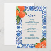 Modern minimalistisch menu (Voorkant / Achterkant)