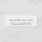 Modern & minimalistisch mini visitekaartje (Achterkant)