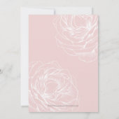 Modern minimalistisch modern Vrijgezellenfeest Kaart (Achterkant)