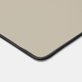 Modern minimalistisch monogram beige scriptnaam bureaumat (Hoek)