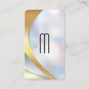 Modern Minimalistisch Monogram Boke Visitekaartje