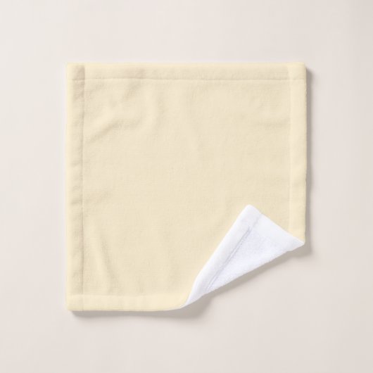 Modern Minimalistisch Monogram Goud Wit Bad Handdoek (Wasdoekje)