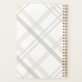 Modern minimalistisch monogram Initiaal Elegant Pl Planner (Achterkant)