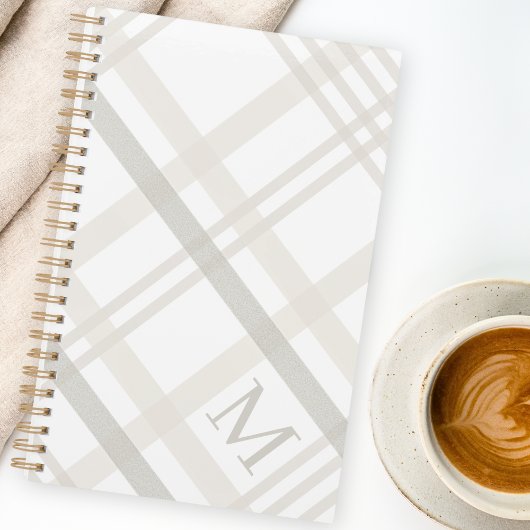 Modern minimalistisch monogram Initiaal Elegant Pl Planner