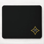 Modern Minimalistisch Monogram Muismat (Voorkant)