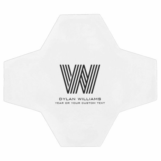 Modern minimalistisch monogram Voetbal (Enkel)