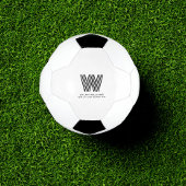 Modern minimalistisch monogram Voetbal