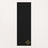 Modern minimalistisch monogram yogamat (Voorkant)
