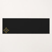 Modern minimalistisch monogram yogamat (Voorkant (horizontaal))