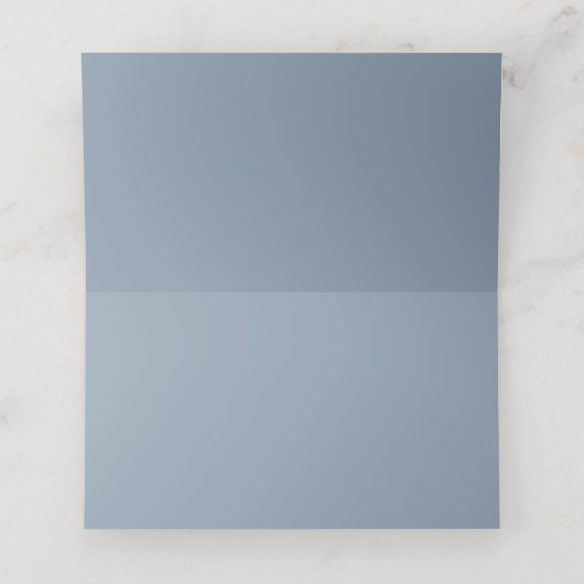 Modern minimalistisch mosterd blauw grijs huwelijk (Binnenkant ongevouwen)