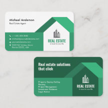 Modern minimalistisch onroerend goed groen