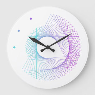 Modern minimalistisch ontwerp voor geometrie grote klok