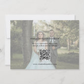 Modern minimalistisch paar foto-collage bruiloft save the date (Achterkant)