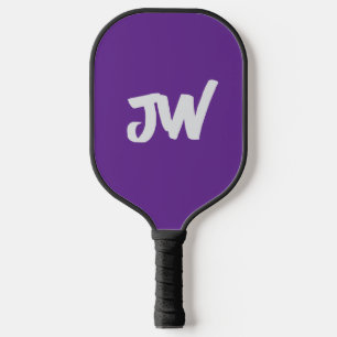 MODERN MINIMALISTISCH PAARSE MONOGRAM PICKLEBALL PADDLE