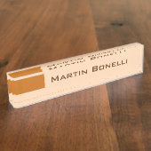 Modern minimalistisch plein naambordje (Zijkant)