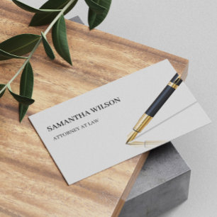 Modern minimalistisch procureur-generaal bij wet visitekaartje